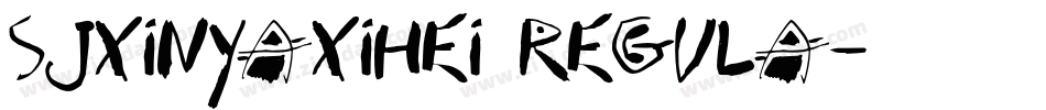 SJxinyaxihei Regula字体转换